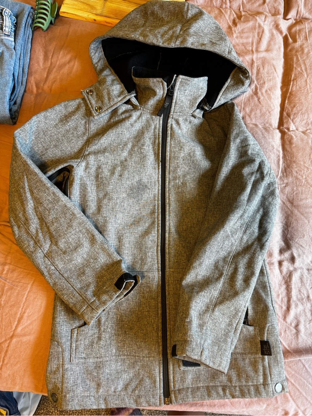 STS Ranchwear Heather Gray Hooded Jacket